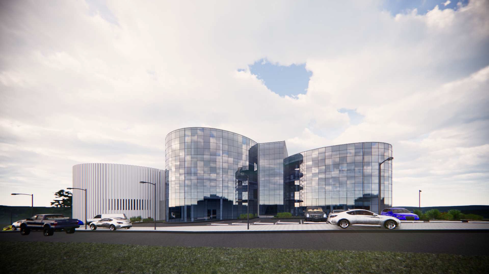 The visual representation of the Gene Therapy Centre, scheduled for completion in 2024